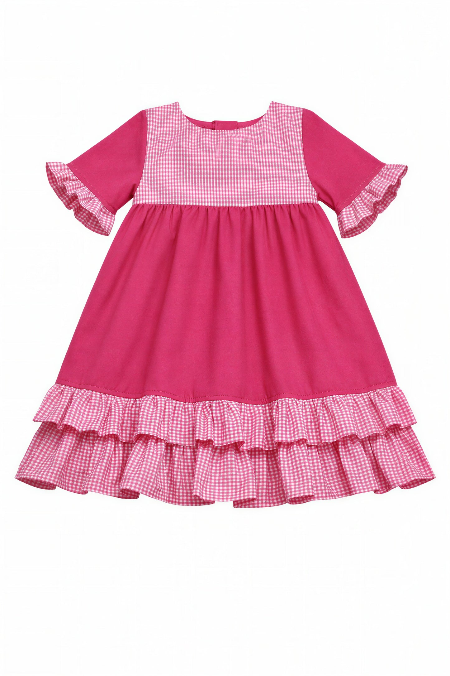 Kinder sweet lolita kawaii Kleid Akari | pink weiß vichy karo | aus Baumwolle | hochwertige Handarbeit, Unikat (Kopie)
