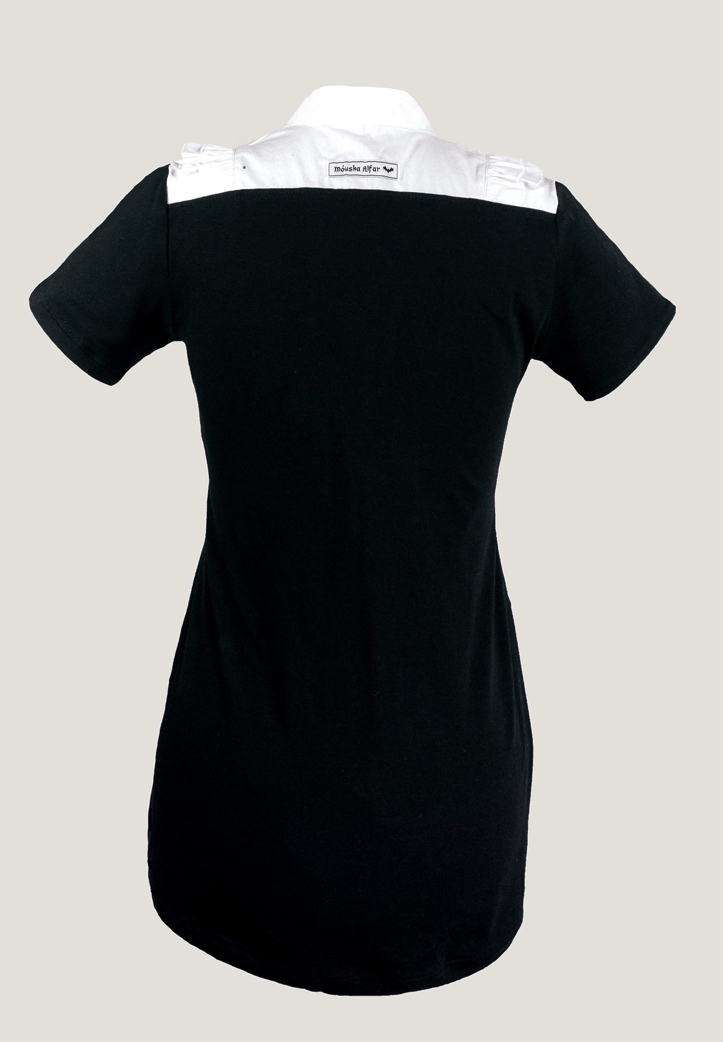 Plastron shirt ladies Tenshi jersey + cotton body olive black wine red sizes 34-46