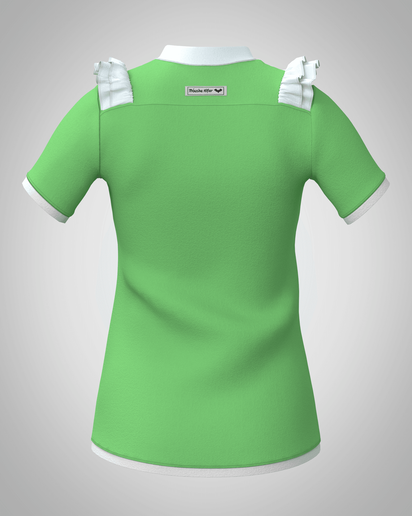 Plastron shirt ladies Tenshi jersey + cotton body olive black wine red sizes 34-46