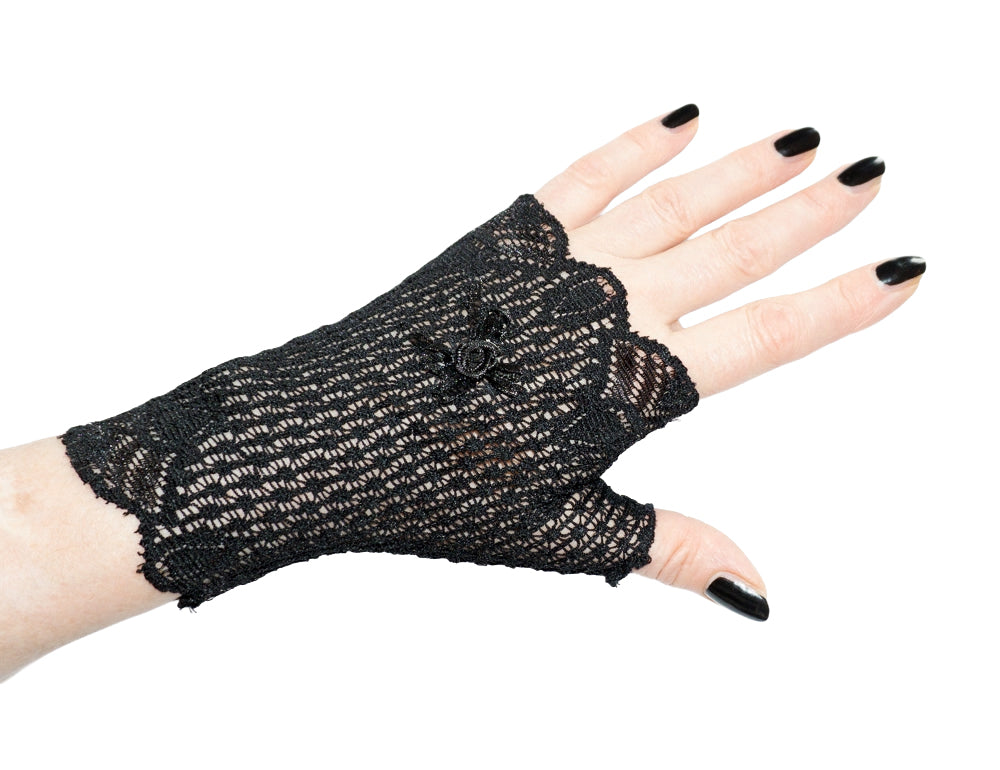 kurze fingerlose Damen Handschuhe