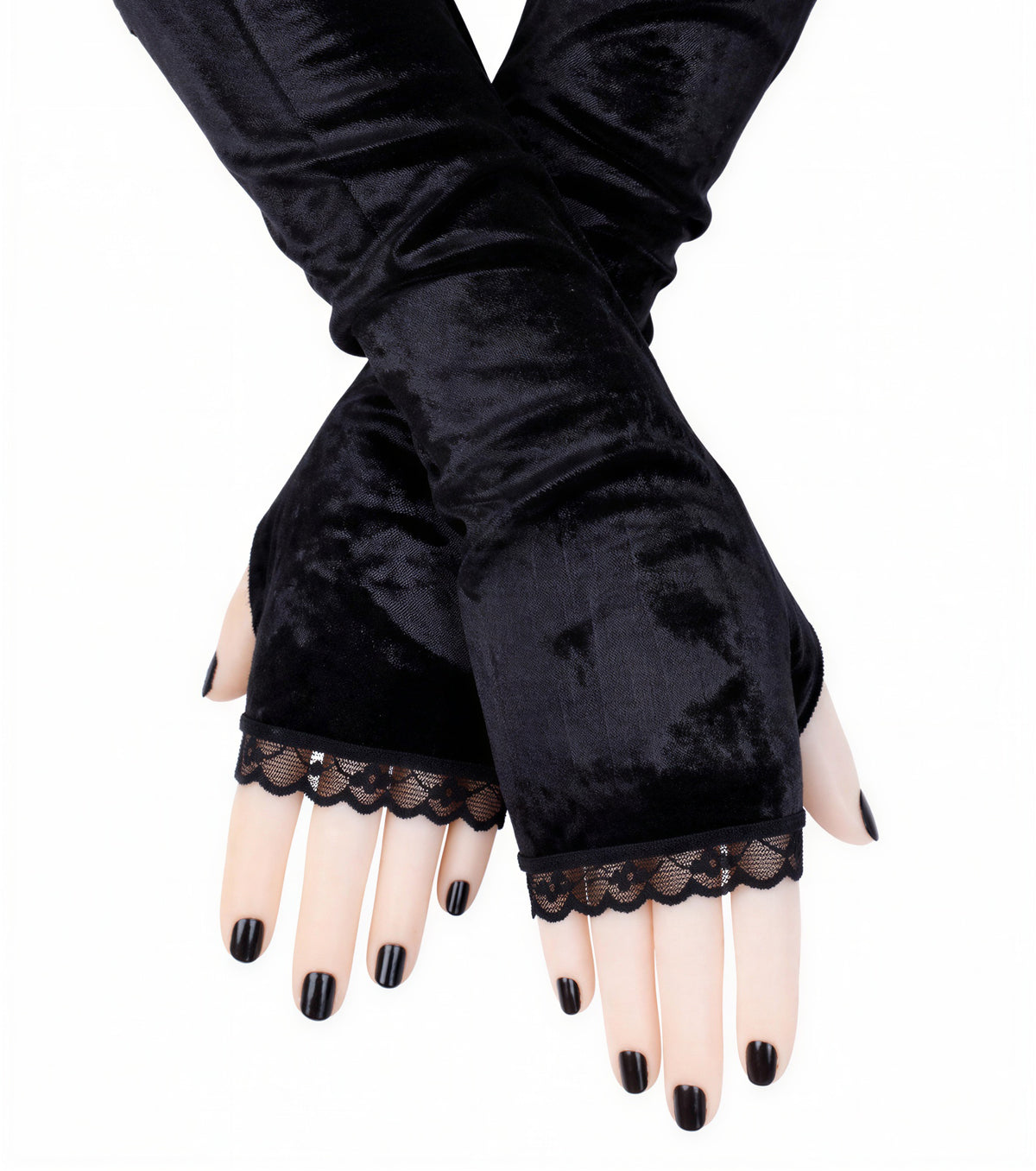 Damen Gothic Armstulpen Armwärmer