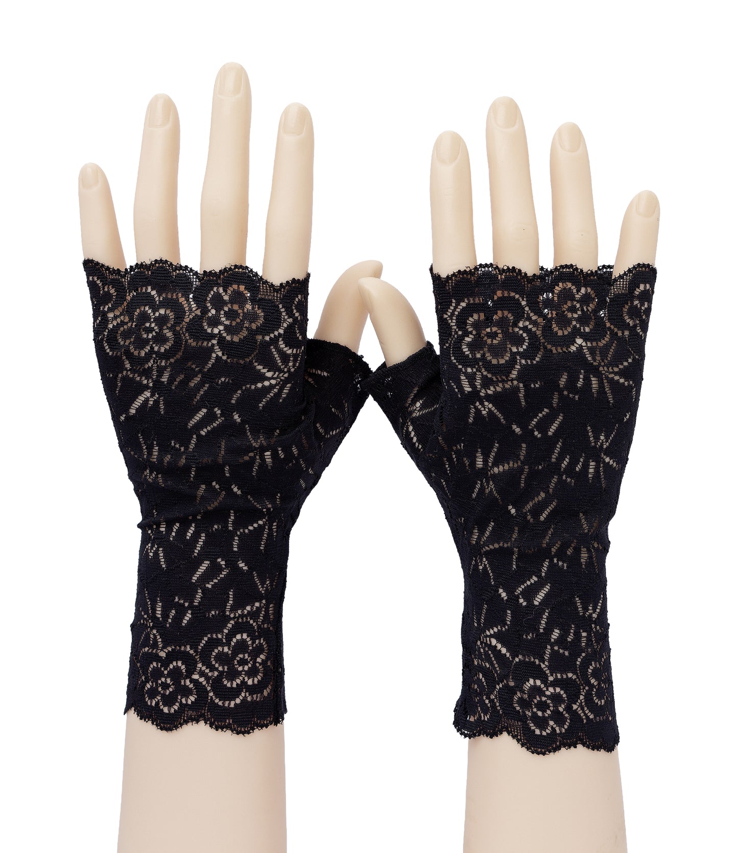 Elastische Spitzenstulpen ohne Finger – bequemer Handschmuck für Events