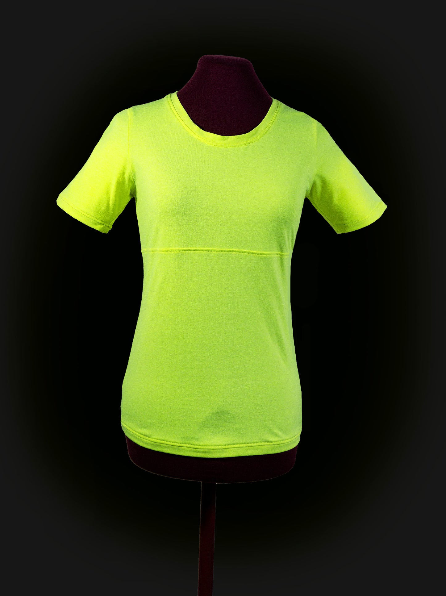 Plastron shirt ladies Tenshi jersey + cotton body olive black wine red sizes 34-46