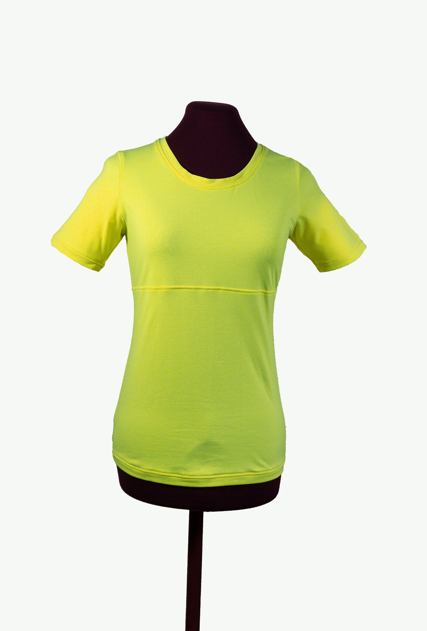 Plastron shirt ladies Tenshi jersey + cotton body olive black wine red sizes 34-46