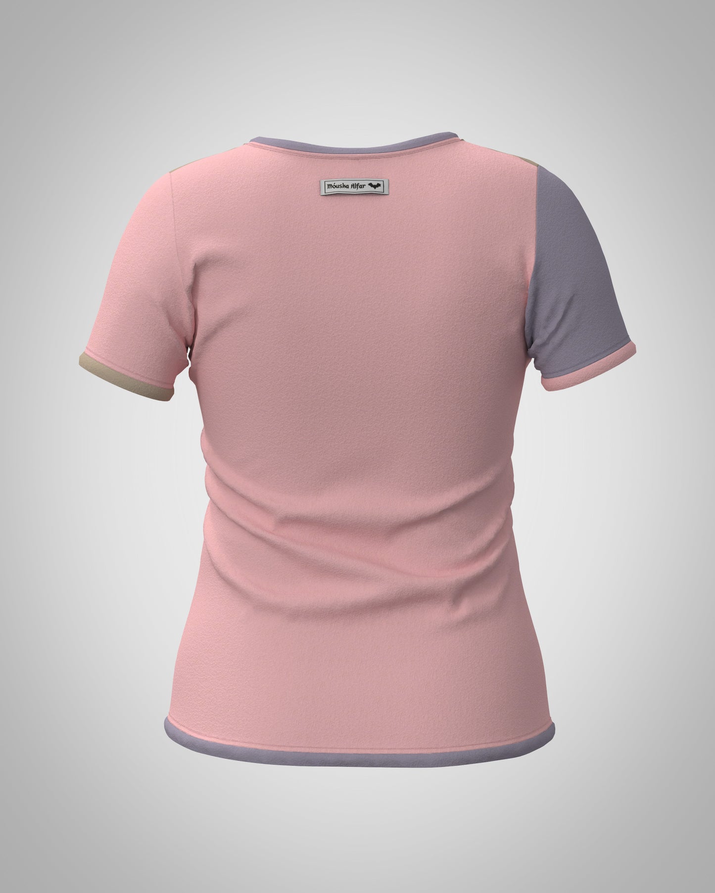 Plastron shirt ladies Tenshi jersey + cotton body olive black wine red sizes 34-46