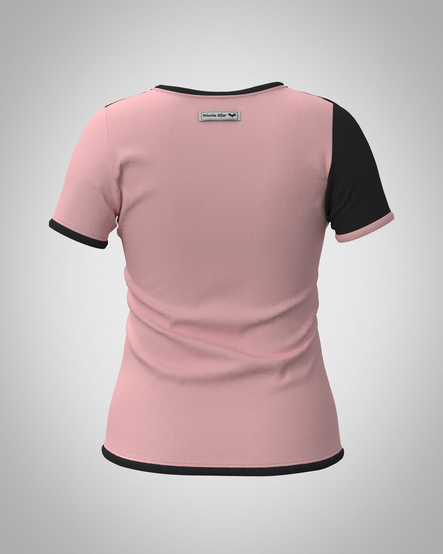 Plastron shirt ladies Tenshi jersey + cotton body olive black wine red sizes 34-46