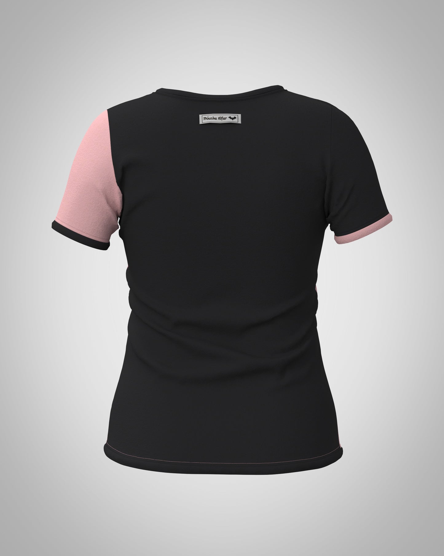 Plastron shirt ladies Tenshi jersey + cotton body olive black wine red sizes 34-46
