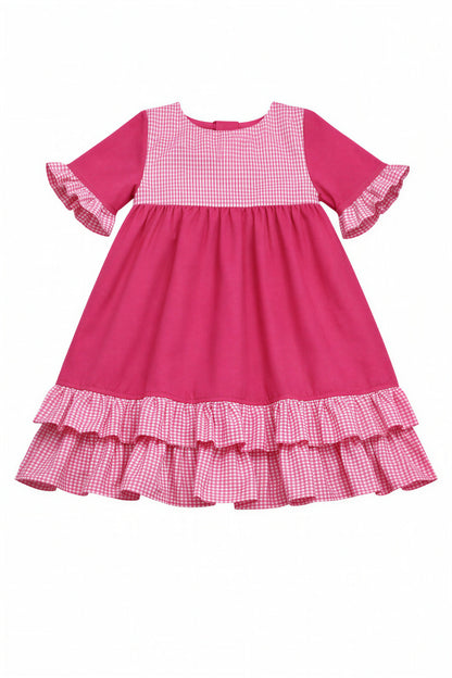 Kinder sweet lolita kawaii Kleid Akari | pink weiß vichy karo | aus Baumwolle | hochwertige Handarbeit, Unikat (Kopie)
