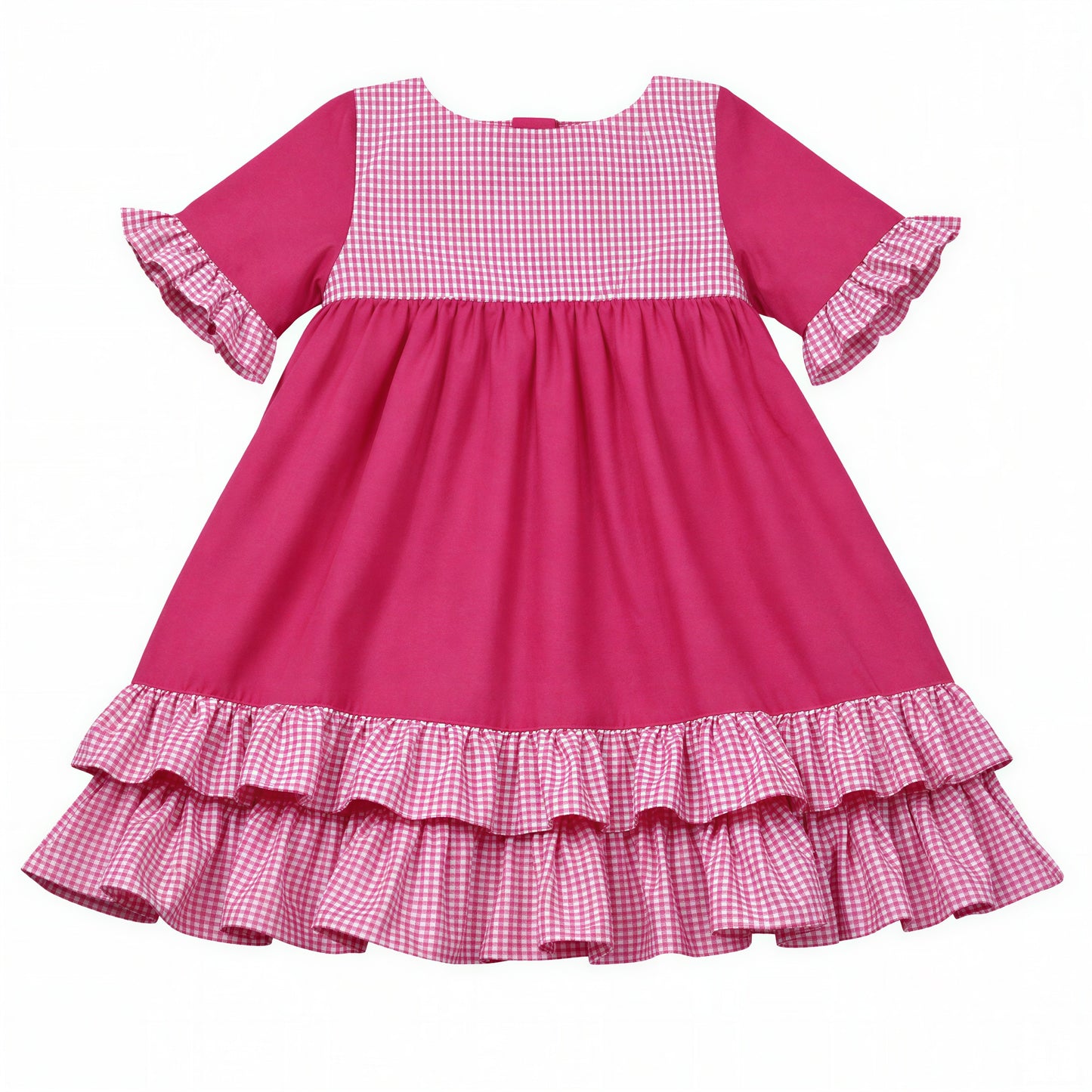 Kinder sweet lolita kawaii Kleid Akari | pink weiß vichy karo | aus Baumwolle | hochwertige Handarbeit, Unikat (Kopie)