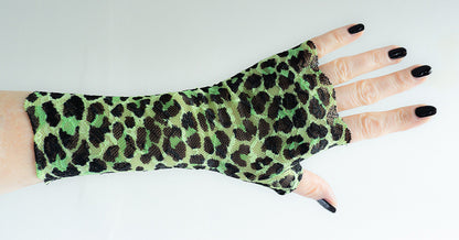 sexy lolita wrist warmers black/pink &amp; bow