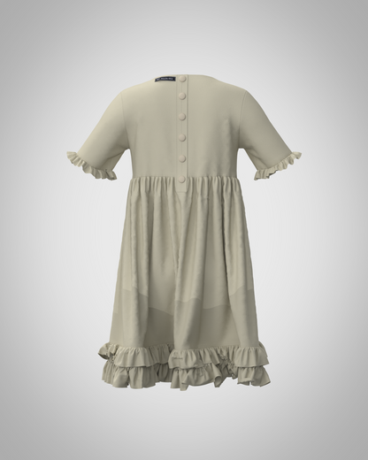 Plastron shirt ladies Tenshi jersey + cotton body olive black wine red sizes 34-46