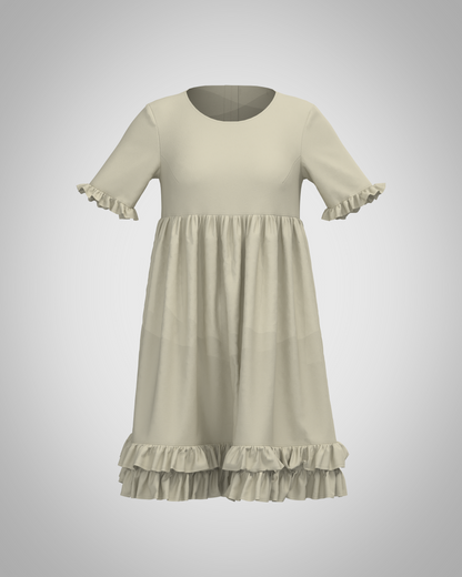 Plastron shirt ladies Tenshi jersey + cotton body olive black wine red sizes 34-46