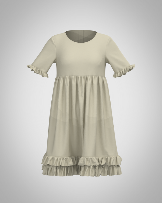 Plastron shirt ladies Tenshi jersey + cotton body olive black wine red sizes 34-46