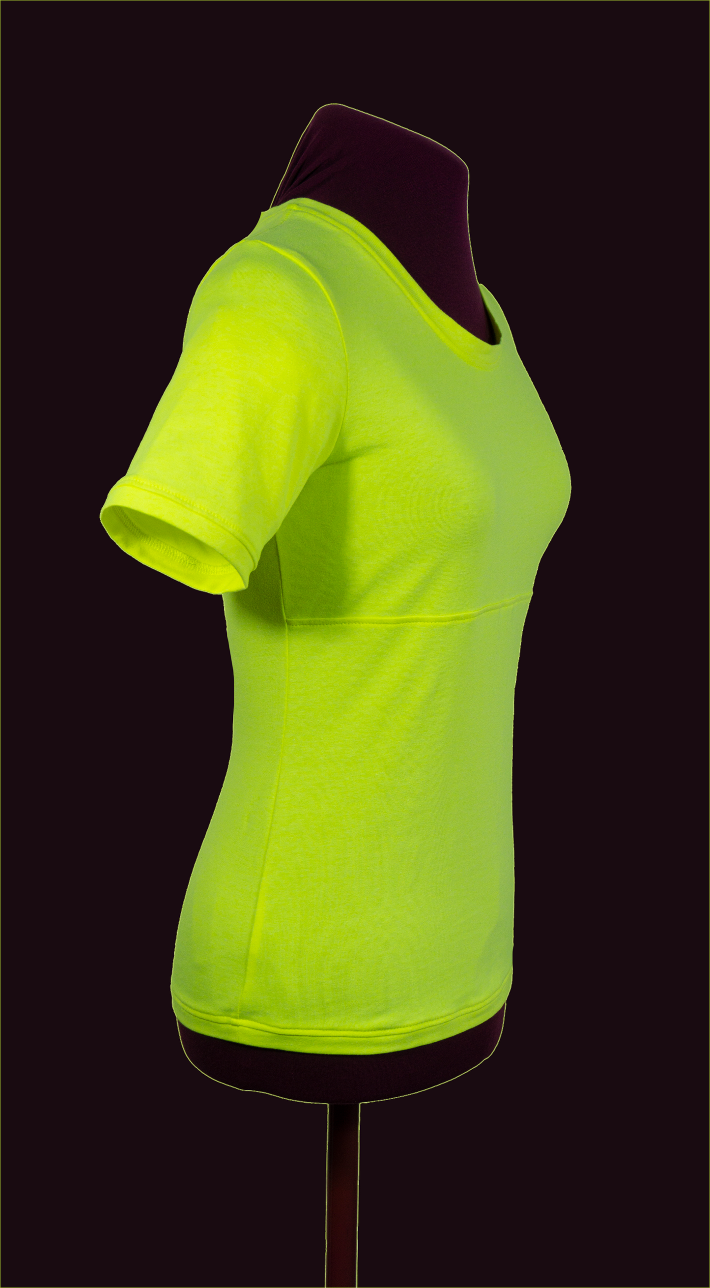 Jersey Shirt Nikita | neongelb uni | fluoreszierend uv aktiv | Größen 34-46