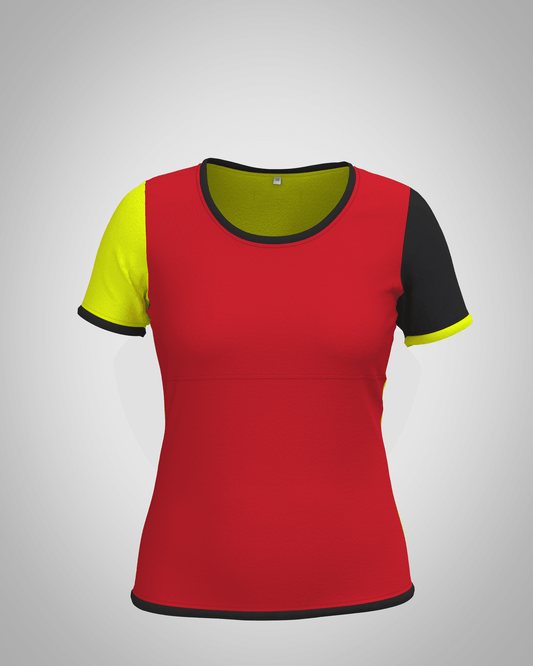 Plastron shirt ladies Tenshi jersey + cotton body olive black wine red sizes 34-46