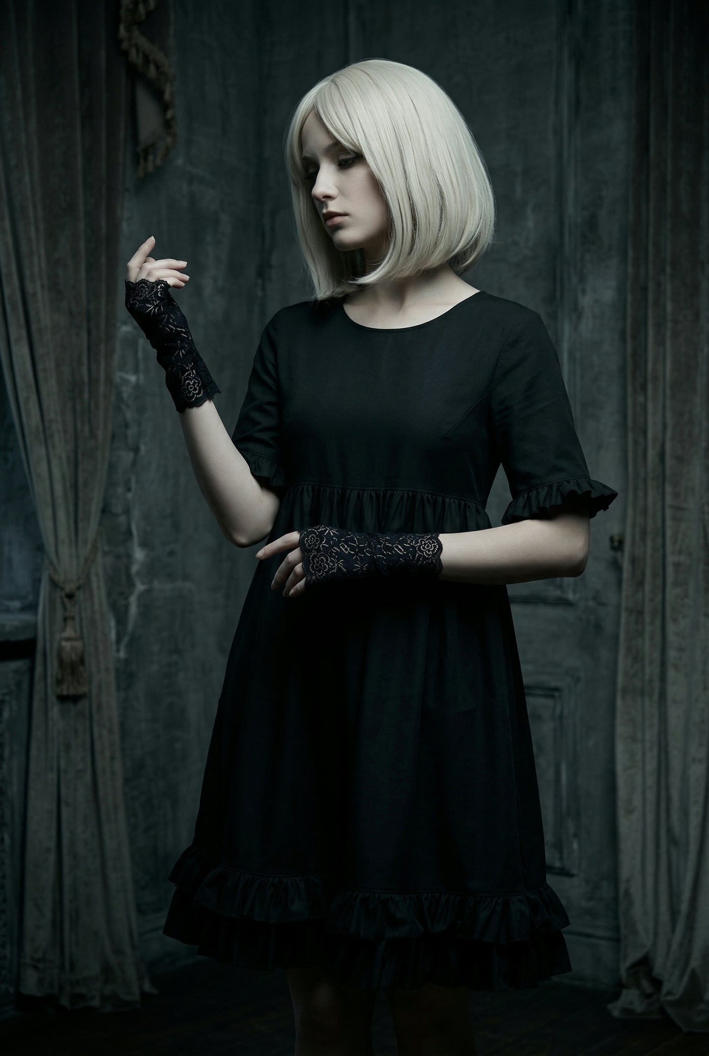 Damen Kleid Akari schwarz
