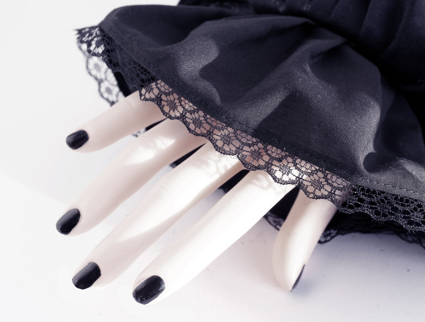 Damen Gothic Armstulpen aus Samt & Spitze