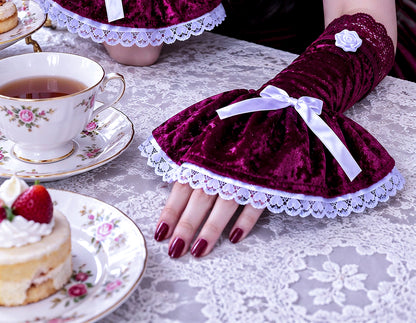 Damen Sweet Lolita Armstulpen