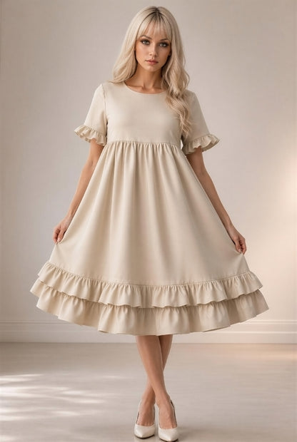Damen Kleid Akari beige