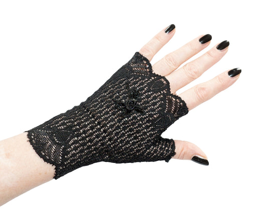 kurze fingerlose Damen Handschuhe