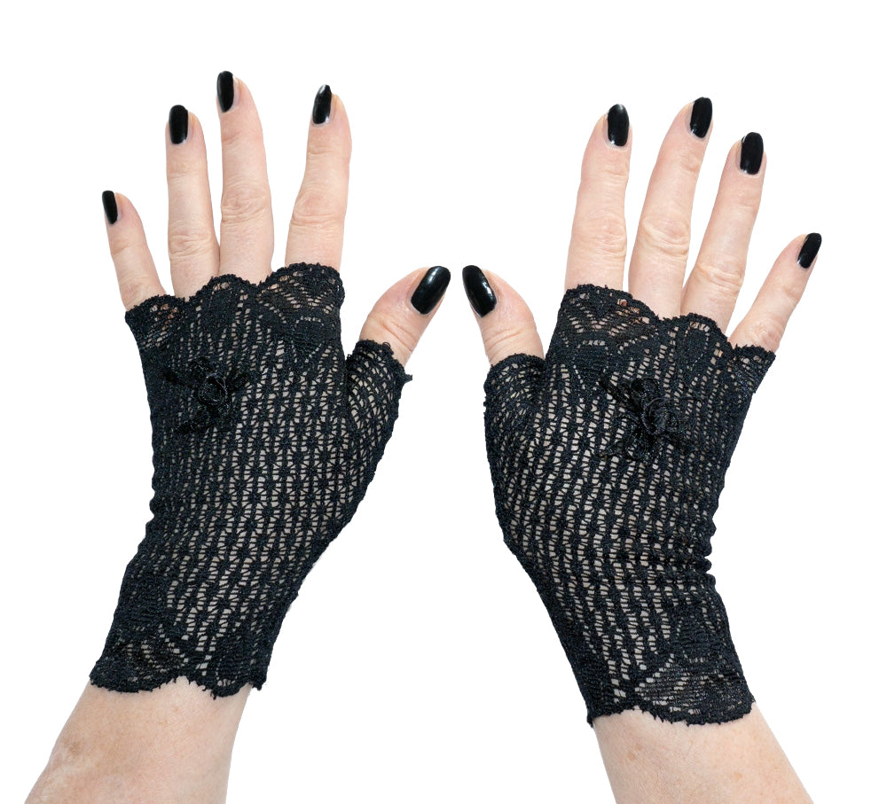 kurze fingerlose Damen Handschuhe