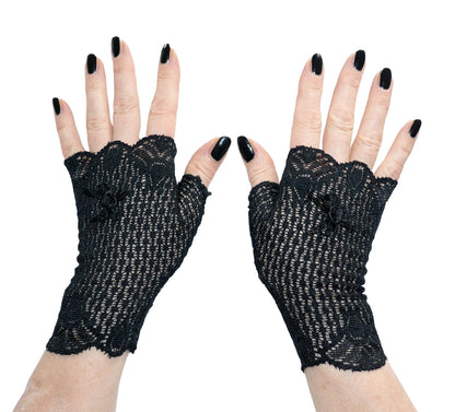 kurze fingerlose Damen Handschuhe
