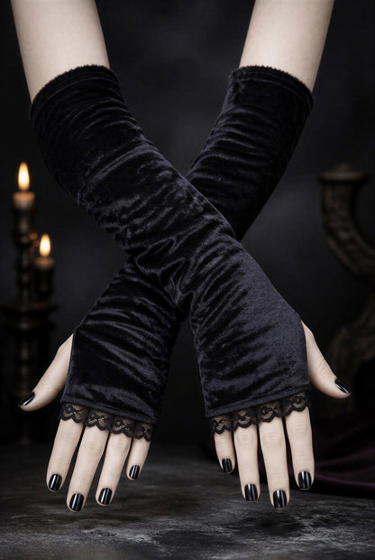 Damen Gothic Armstulpen Armwärmer