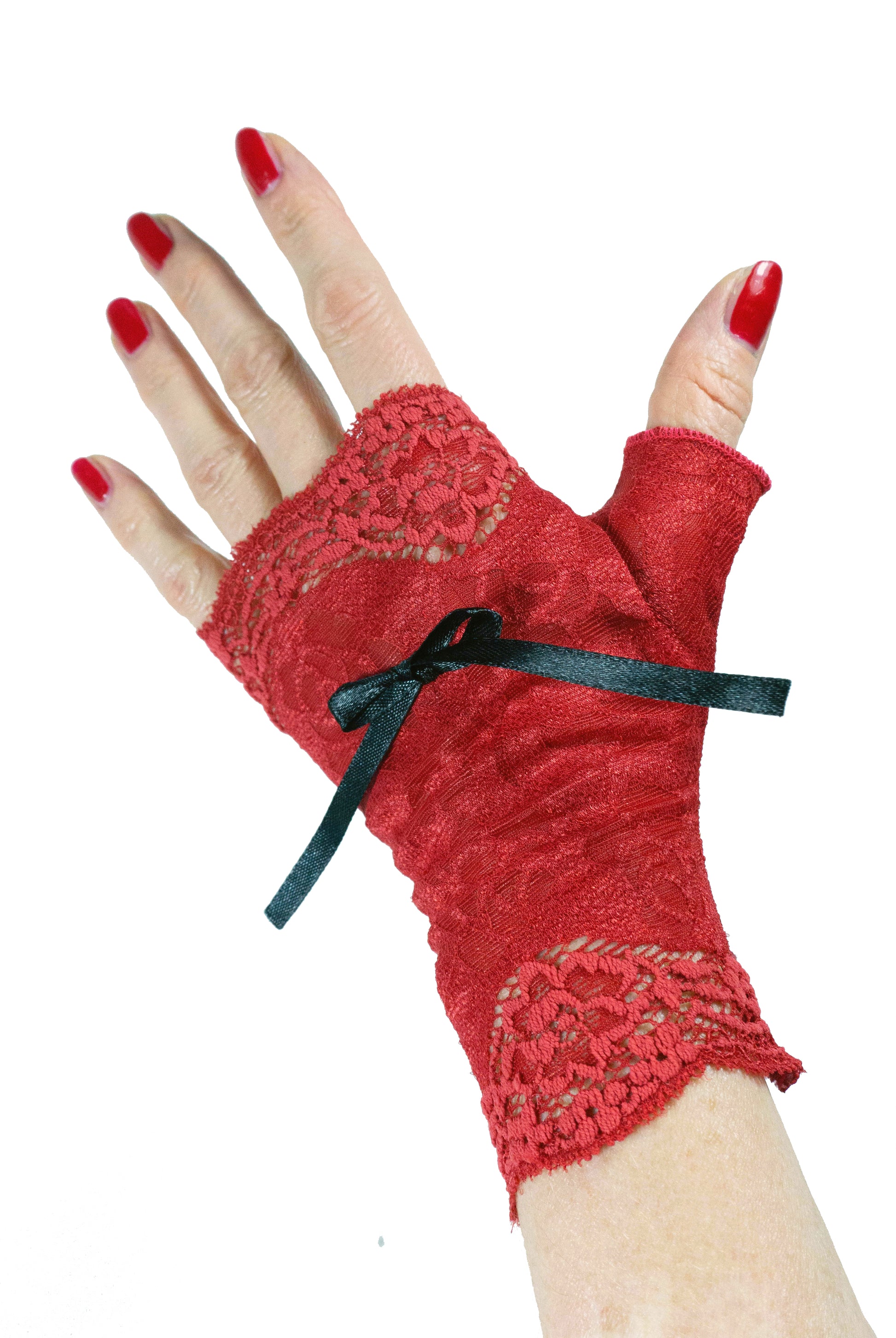 handschuhe für rosen Handschuhe fingerlos rote Rosen Spitze & Schleife Mouska Alfar – Mouska Alfar Manufaktur