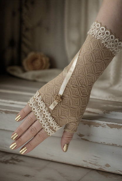 Damen Hippie Handschuhe