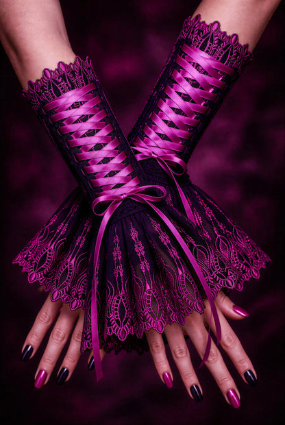 Damen Gothic Armstulpen