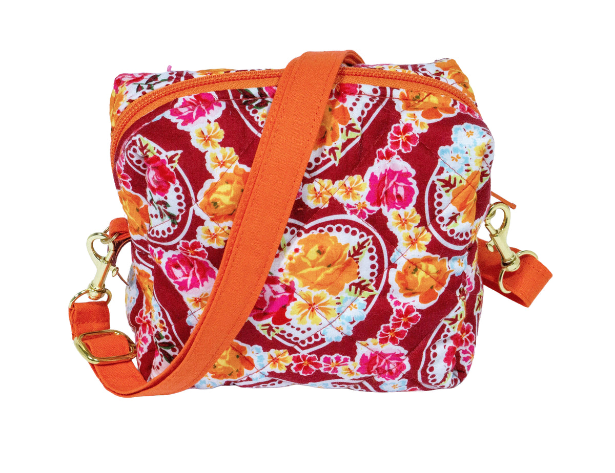 Hippie Goa Psy Kosmetiktasche, Kulturbeutel, Schmink-Täschchen mit Gurt.