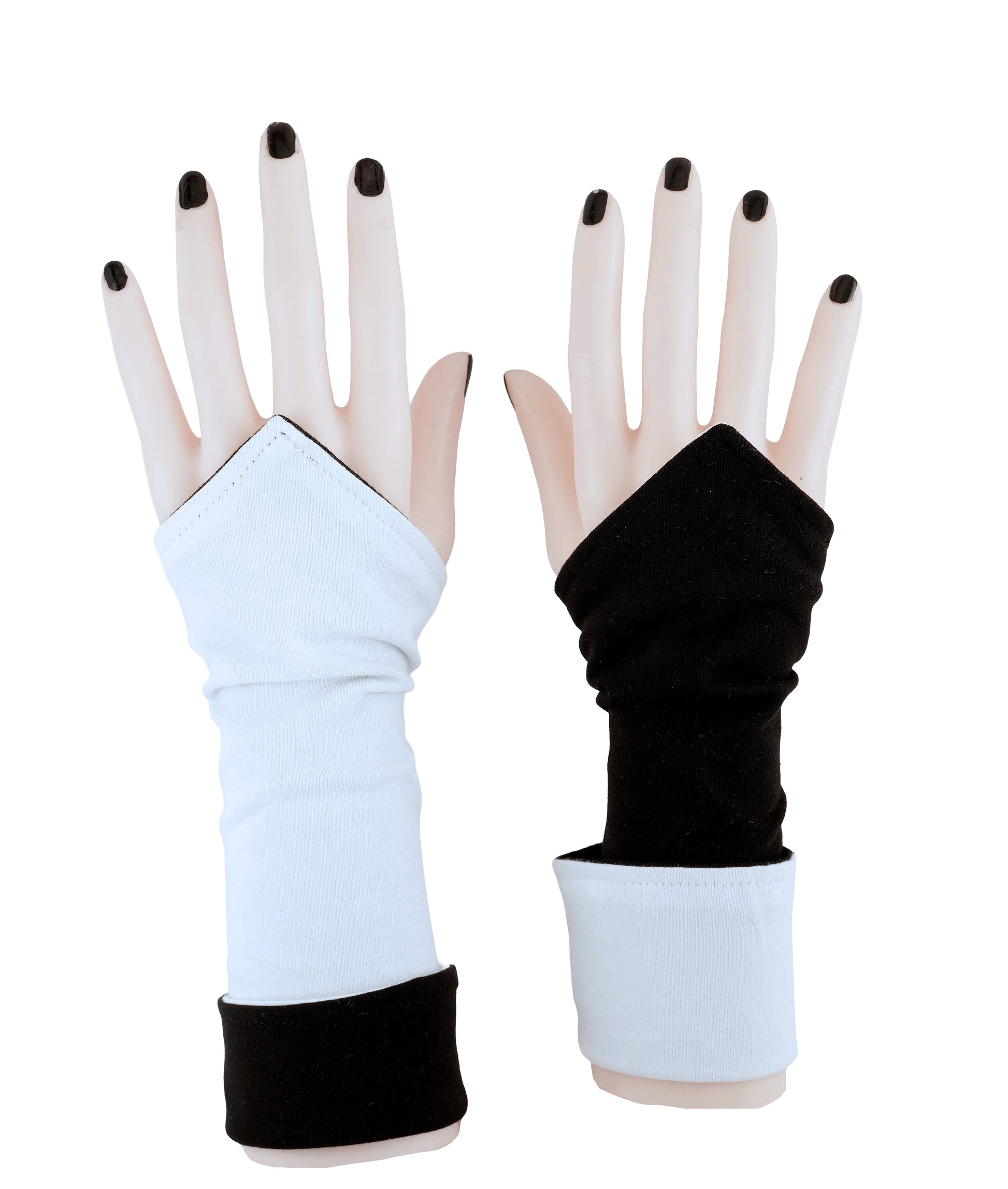 Wichtel Wende Armstulpen Baumwolle unisex, Farbe schwarz weiß abgebildet, aber sie auch wählbar aus vielen anderen Farbkombinationen