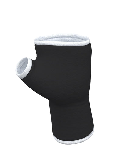 Soft jersey wrist warmers, SUPER COMFORTABLE #MUSTHAVE, brightly patterned, lined, lining color selectable, with bow