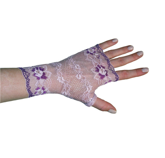 romantische Handschuhe ohne Finger aus Dessous Spitze, weich, hübsch, bestens als Liebes Geschenk geeignet - oder für Brautjungfern, Hochzeiten und festliche Anlässe