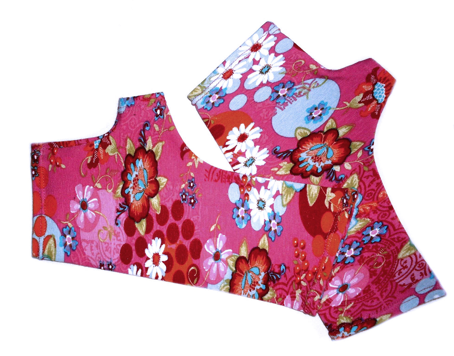 Mitaines en jersey doux, ULTRA CONFORTABLES #INDISPENSABLE, à motifs colorés, doublées (couleur de la doublure au choix), avec nœud.