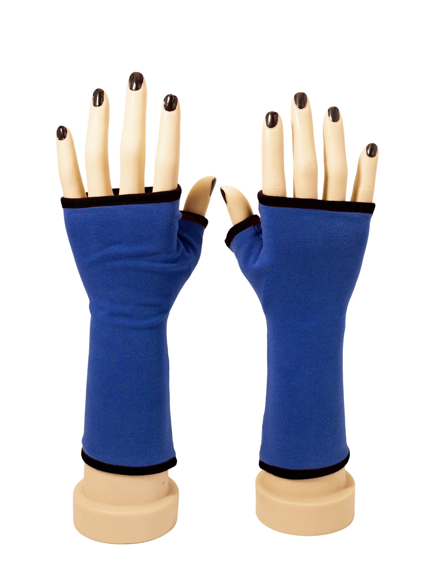 Soft jersey wrist warmers, SUPER COMFORTABLE #MUSTHAVE, brightly patterned, lined, lining color selectable, with bow
