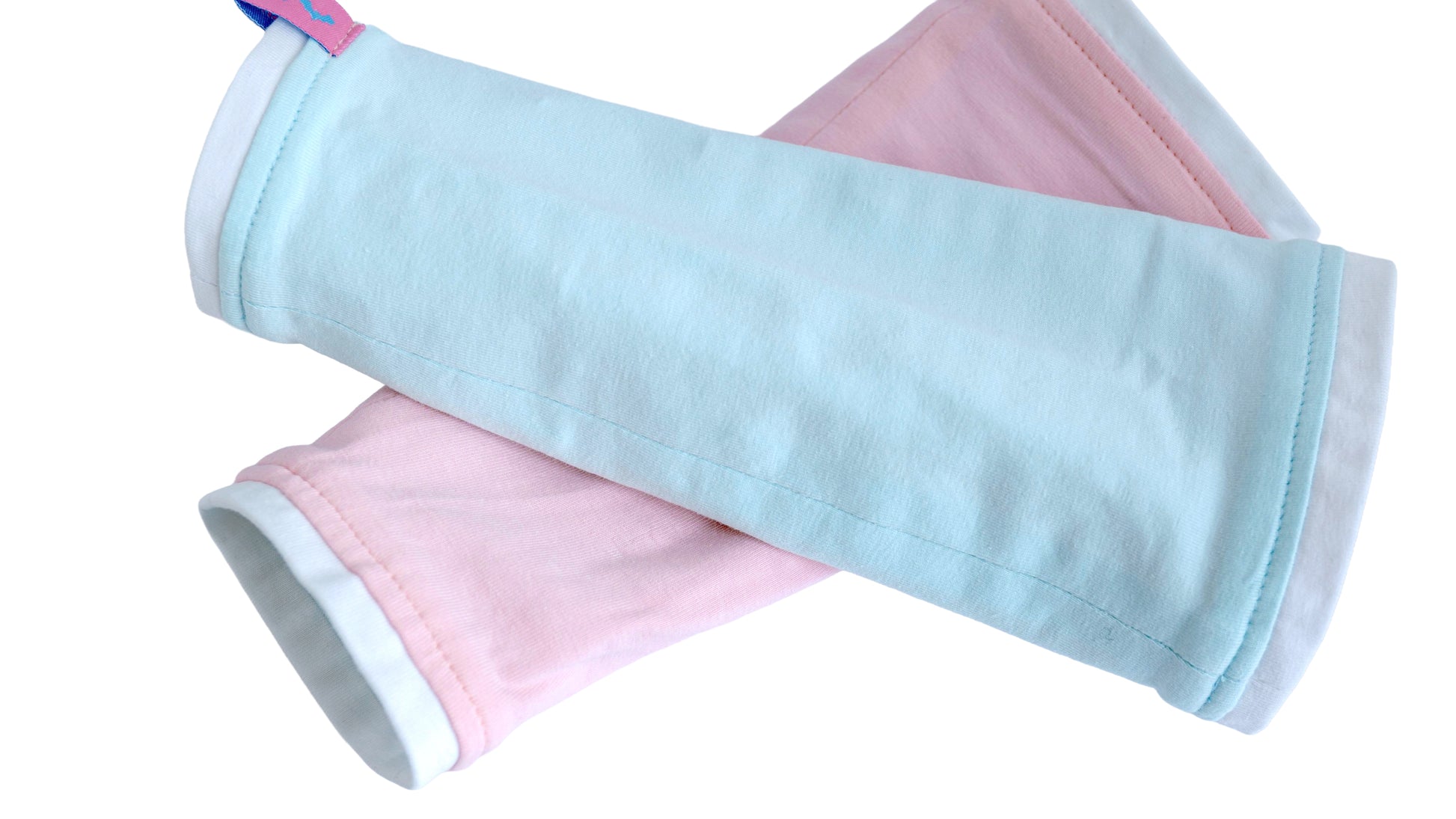 paar liegende beste Freundinnen Armstulpen in voller Länge, übereinander. aus Baumwolle Jersey in doppelter Lage angefertigt. Langlebig, robust, Farben laufen nicht aus.