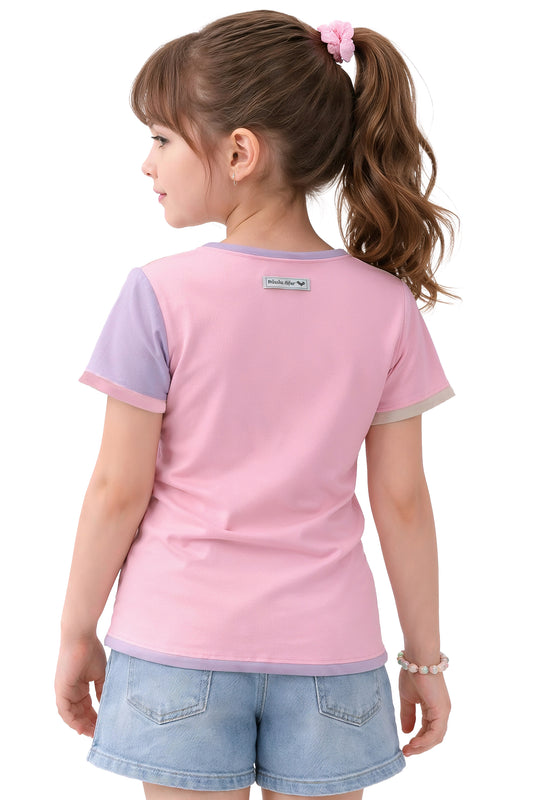 Kinder colorblock Shirt Nikita Rueckenansicht, Kinder Lieben diese shirts! 