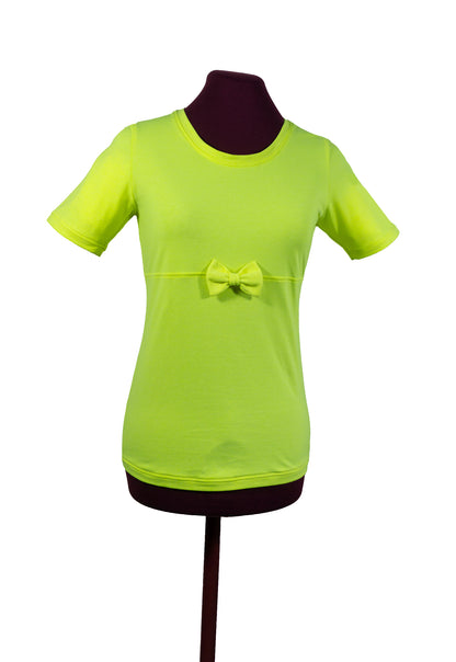 Plastron shirt ladies Tenshi jersey + cotton body olive black wine red sizes 34-46