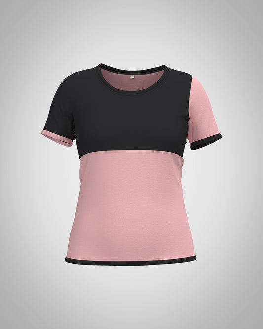 Plastron shirt ladies Tenshi jersey + cotton body olive black wine red sizes 34-46