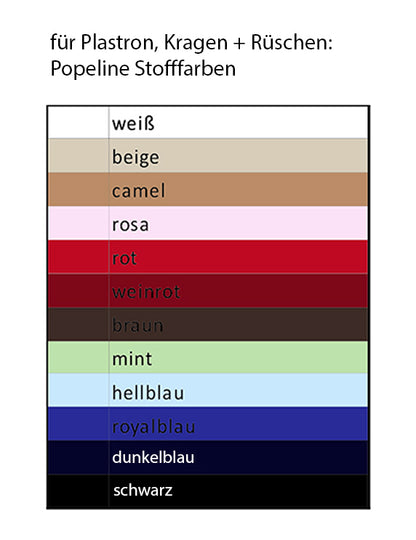 Chemise à plastron pour femme Tenshi, jersey de coton, vert pomme et blanc, tailles 34 à 46