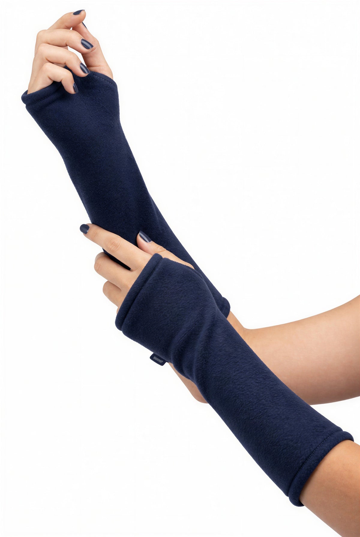 Armstulpen party Freizeit Sport Winter wärmend aus PES Fleece in dunkelblau