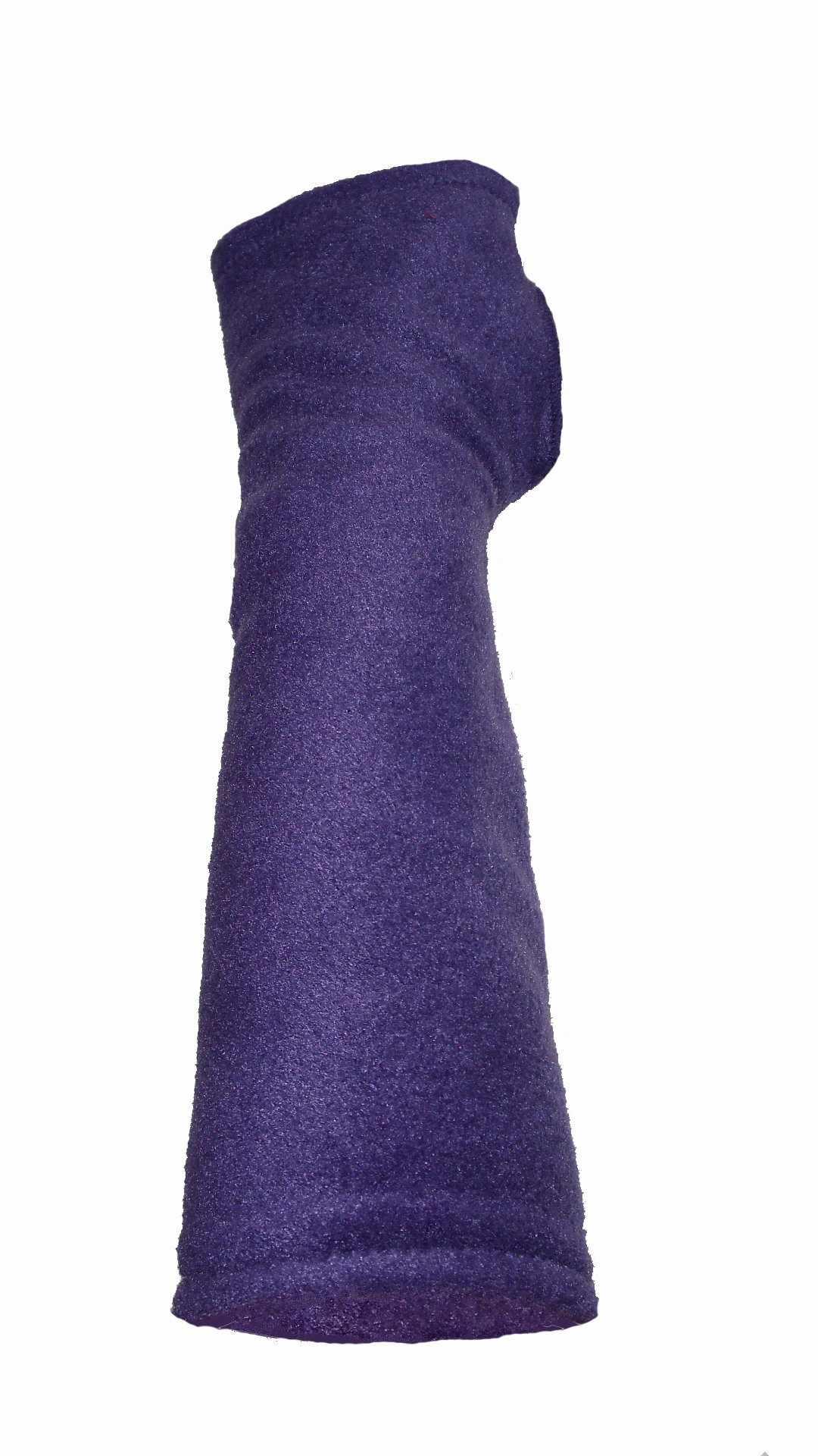 handgefertigte Armstulpen aus kuscheligem Fleece in lila