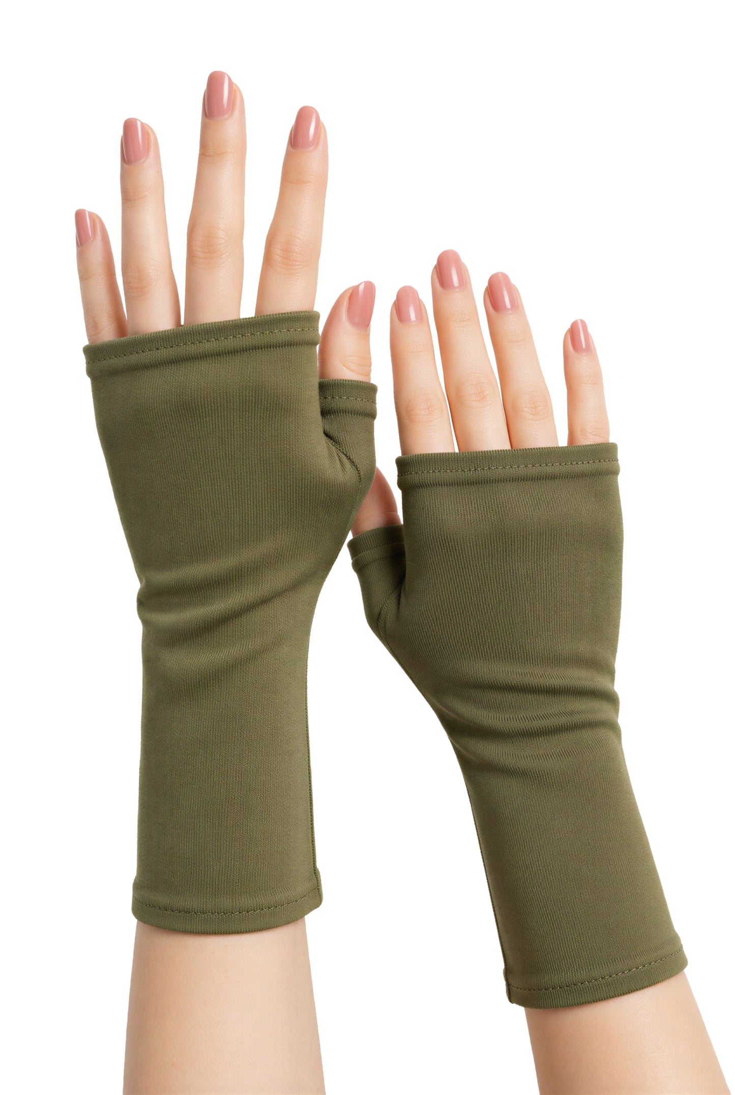 Mitaines en jersey doux, ULTRA CONFORTABLES #INDISPENSABLE, à motifs colorés, doublées (couleur de la doublure au choix), avec nœud.