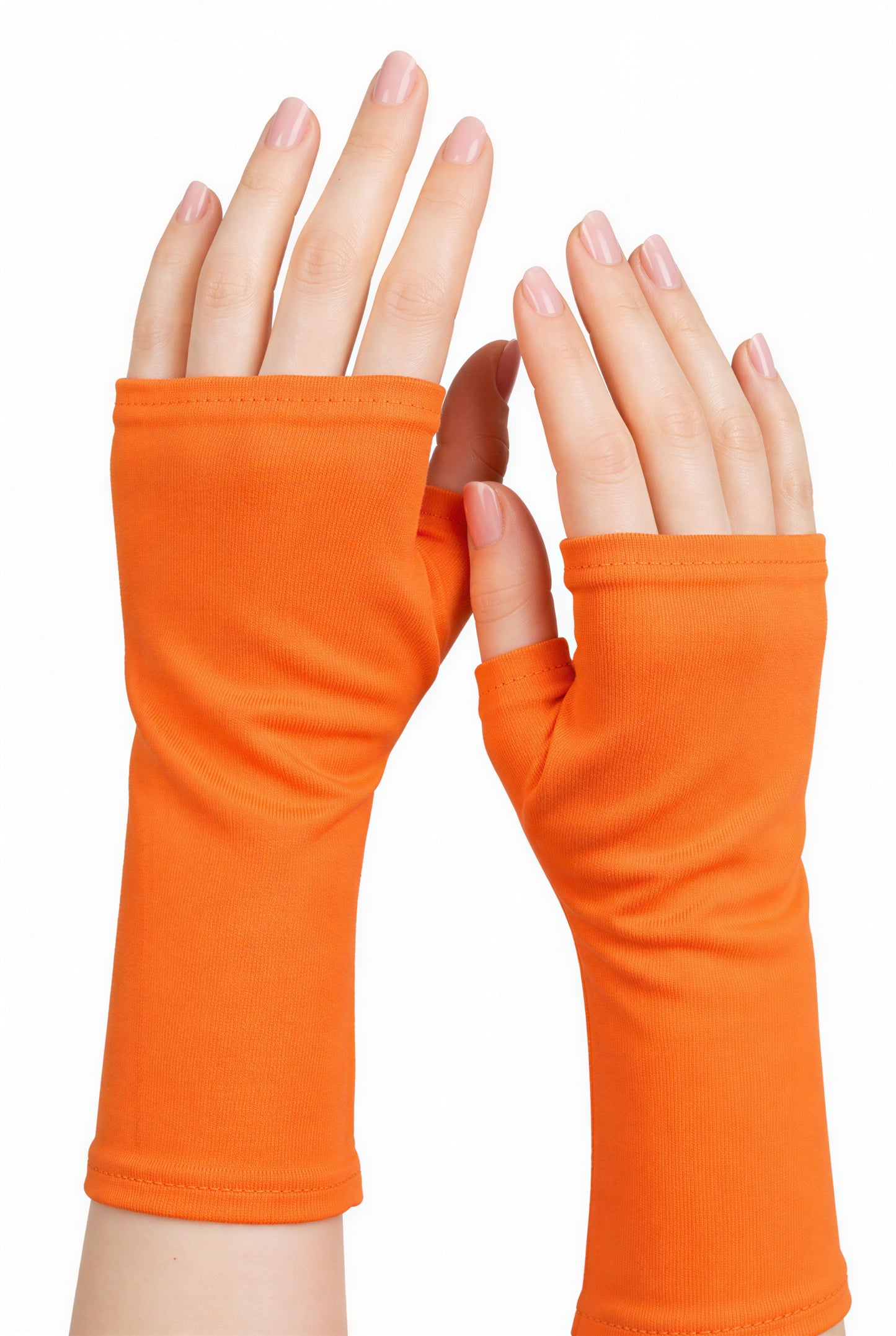 Mitaines en jersey doux, ULTRA CONFORTABLES #INDISPENSABLE, à motifs colorés, doublées (couleur de la doublure au choix), avec nœud.