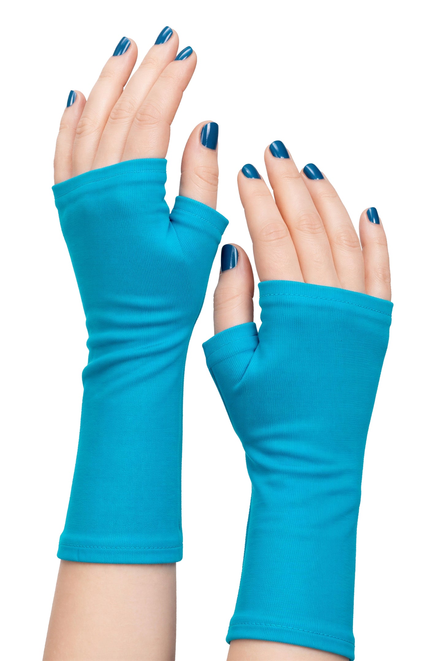 Mitaines en jersey doux, ULTRA CONFORTABLES #INDISPENSABLE, à motifs colorés, doublées (couleur de la doublure au choix), avec nœud.