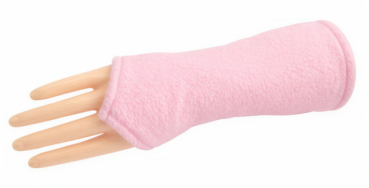 eine Stulpe in rosa Fleece