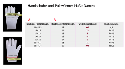 Pulswärmer aus weichem Jersey SUPER BEQUEM #MUSTHAVE bunt gemustert gefüttert Futterfarbe wählbar mit Schleife