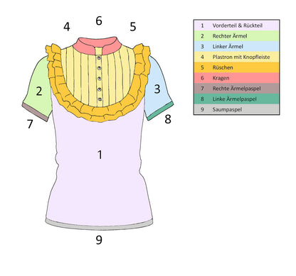 classic gothic lolita Shirt Tenshi => stelle Deine Eigene schwarz weiße Farbkombination auf!