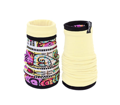 gothic lolita arm warmers | panne velvet &amp; lots of lace | black pink | with belt and skirt